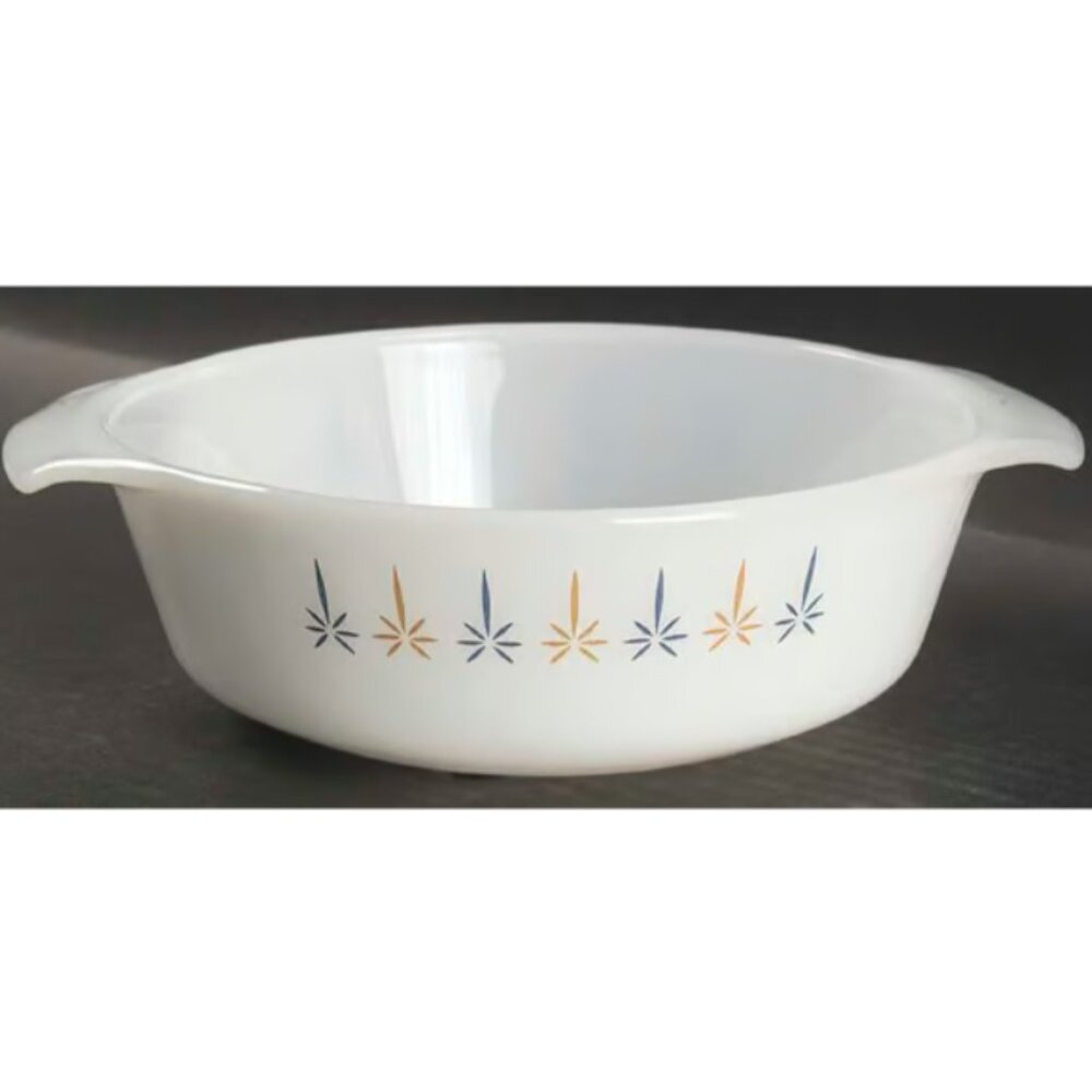 Anchor Hocking Fire King 1 1/2 qt. Candle Glow Casserole Dish